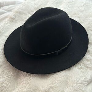 H&M Black Wide Brimmed Fedora